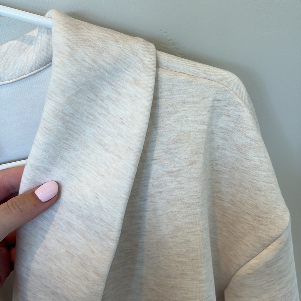 SPANX AIR ESSENTIALS Cream Wrap Blouse - Picture 3 of 7